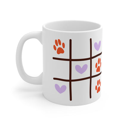 Tassa Blanca“Tic-Tac-Cat” (11oz/15oz)