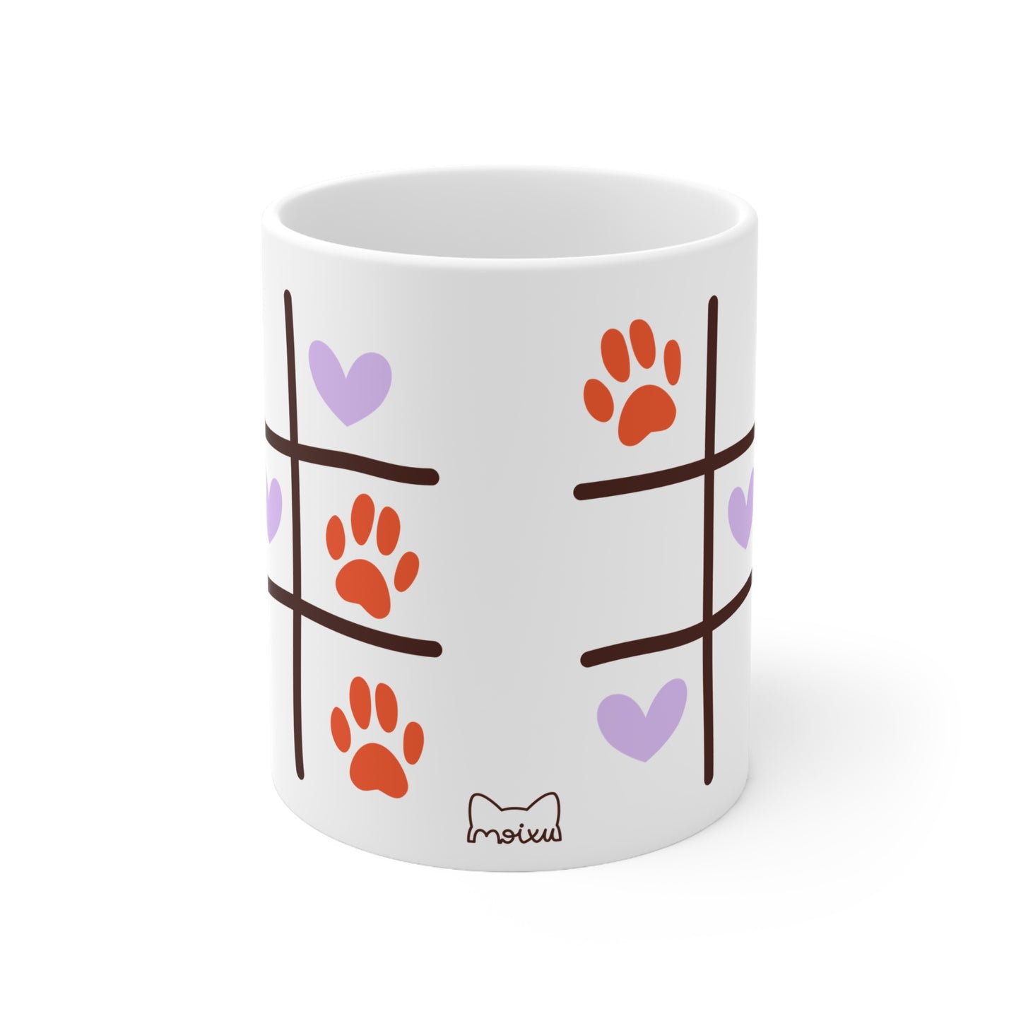 Tassa Blanca“Tic-Tac-Cat” (11oz/15oz)