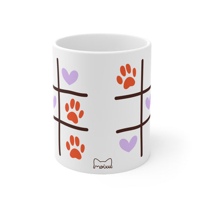 Tassa Blanca“Tic-Tac-Cat” (11oz/15oz)